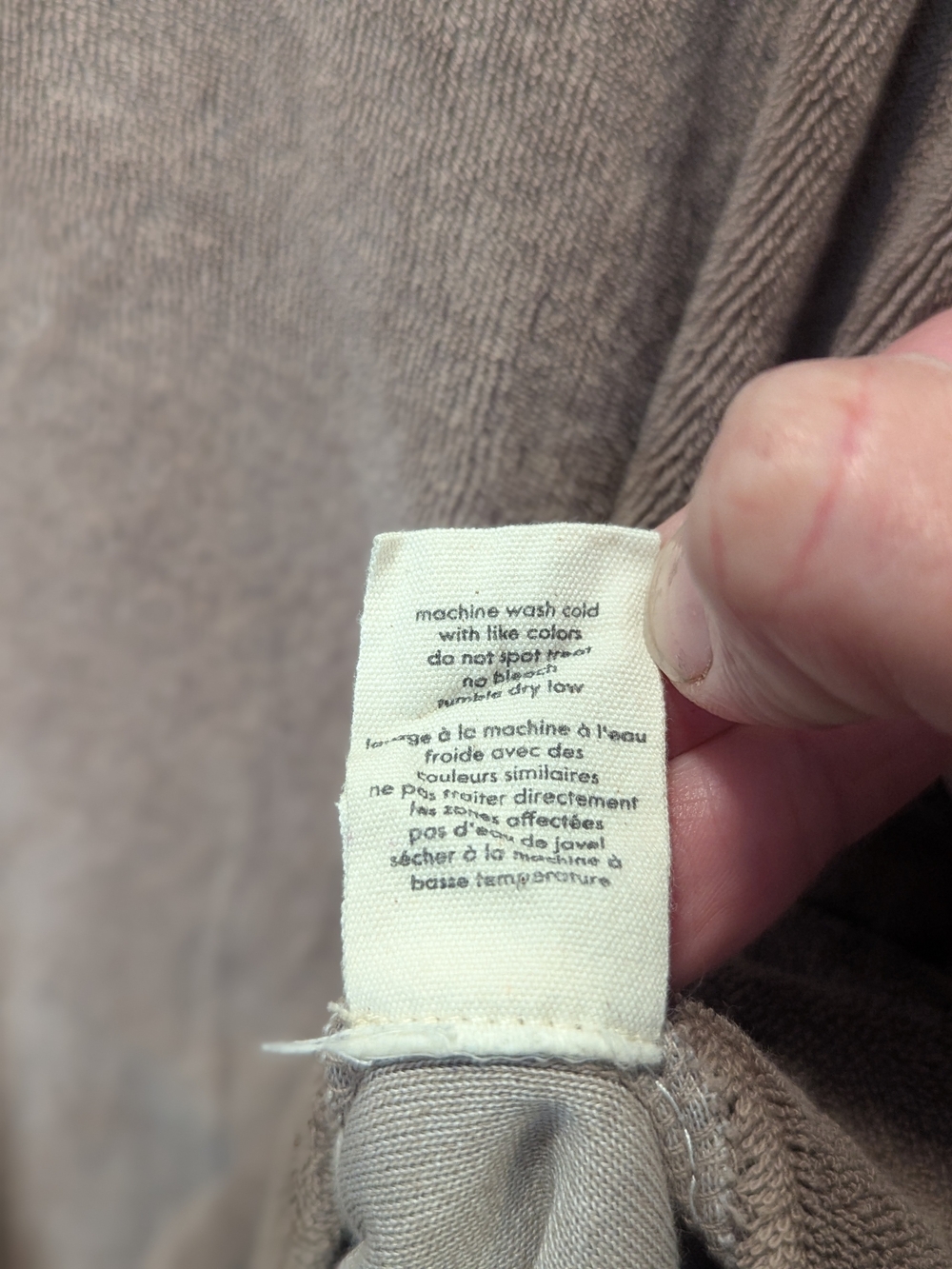 Beyond Yoga X Donni Terry Henley Taupe Button-Front Crewneck Sweatshirt Large - Picture 4 of 5